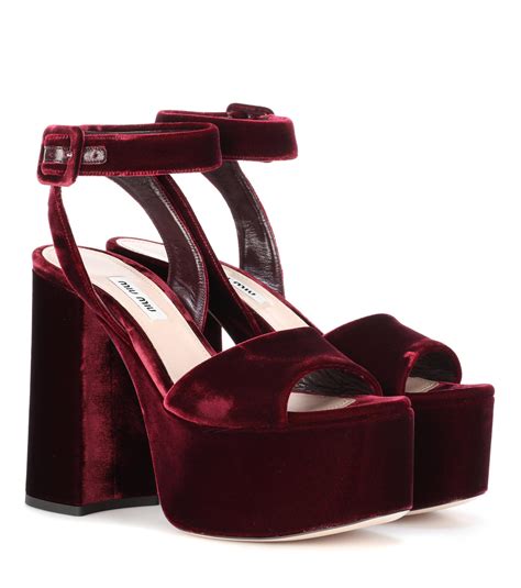 miu miu velvet cuir